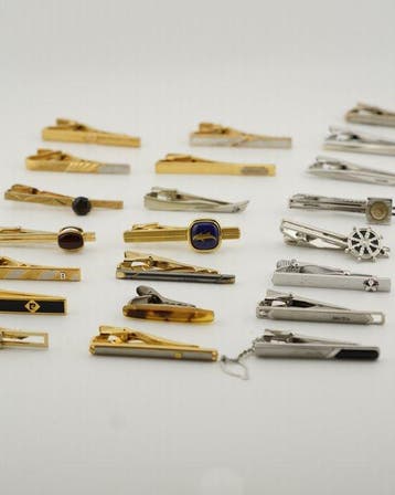 Acier, Métal, Plaqué or - Pince à cravate - inc. Bally,
