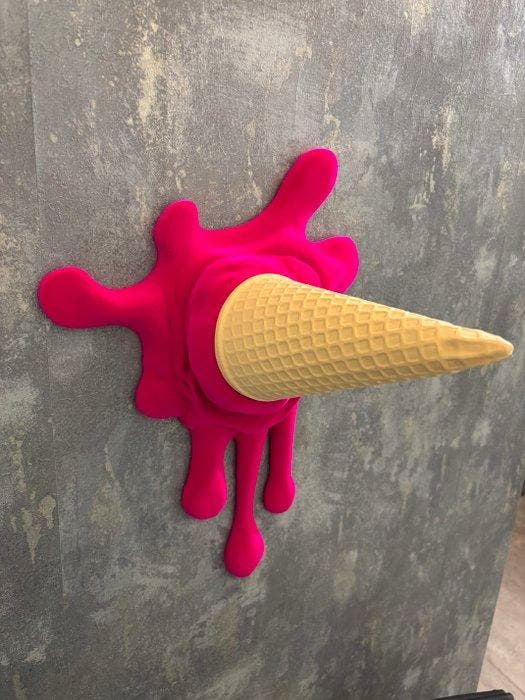 KIRAS - SPLASH! - VELVET FUCSIA - versione grande, Antiquités & Art, Art | Objets design