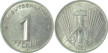 1 Pfennig Ddr 1952e, Verzenden, België