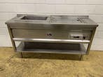 Menusystem inox plancha bain marie 165 cm 400V Horeca, Verzenden