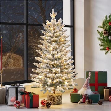 2dekans | Yaheetech Tafelkerstboom Met Sneeuw En Verlichting, Ophalen of Verzenden