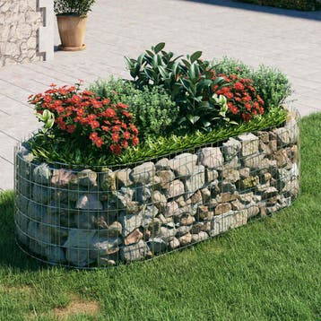 vidaXL Gabion plantenbak verhoogd 200x100x50 cm, Verzenden