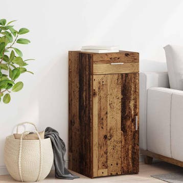 vidaXL Opbergkast Oudhout 40 x 42,5 x 93 cm Geconstrueerd, Huis en Inrichting, Kasten | Dressoirs, Verzenden, Nieuw