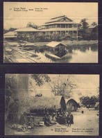 Ruanda-Urundi 1916 - 2 cartes postales, lune de 5 centimes, Postzegels en Munten, Gestempeld