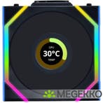 Lian Li UNI FAN SL Wireless LCD 120mm 1-Pack Black, Verzenden