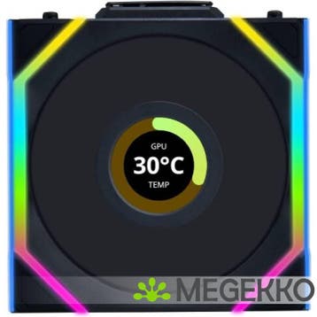 Lian Li UNI FAN SL Wireless LCD 120mm 1-Pack Black, Verzenden, Nieuw