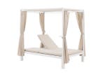Veiling - Dubbel Ligbed - Beige / Wit, Nieuw
