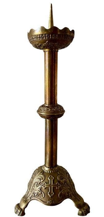 Kandelaar - Brons, Koper - Altaar kandelaar - 45 cm - 3 kg
