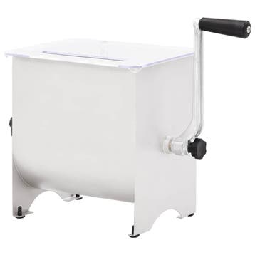 vidaXL Vleesmixer met deksel handmatig roestvrij staal, Verzenden, Nieuw