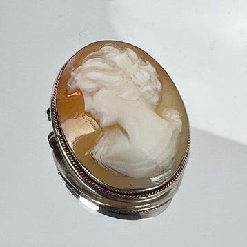 Zilver - Cameo - Shell Cameo in 800 zilver