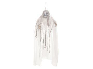 Halloween Decoratie Heks, Wit, 170x50x20cm, Nieuw