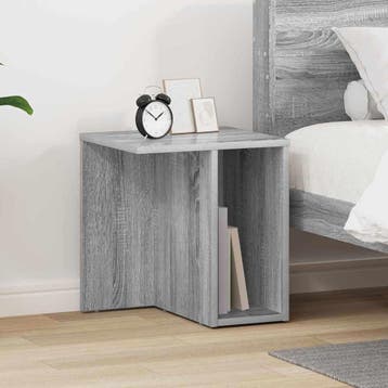 vidaXL Bijzettafel Grijs Sonoma 37 x 32 x 40 cm Bewerkt hout, Huis en Inrichting, Verzenden, Nieuw