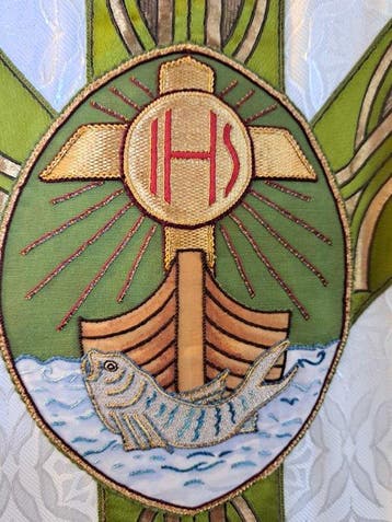 Chasuble Kazuivel - Kerk Liturgische Gewaad - Art Deco -, Antiek en Kunst