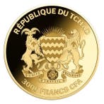 Tchad. 3000 Francs 1/1000 oz 999 Fine Gold 3000 CFA Francs