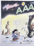 Bruno Gilson - Dessin original couleur - Hommage à Walthéry