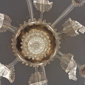 Lampe à suspendre - Verre de Murano - Lustre au style, Antiquités & Art