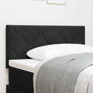 vidaXL Hoofdbord Zwart 100 cm Fluweel, Verzenden, Nieuw