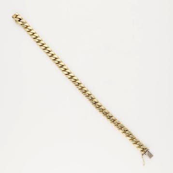 Gourmette - 14 carats Or jaune, Handtassen en Accessoires, Antieke sieraden