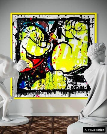Mikko - Popeye Type Tag - XL [Unq 1/1], Antiek en Kunst