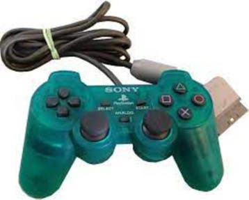 Sony PS2 Controller Dualshock 1 Transparant Groen, Ophalen of Verzenden, Zo goed als nieuw