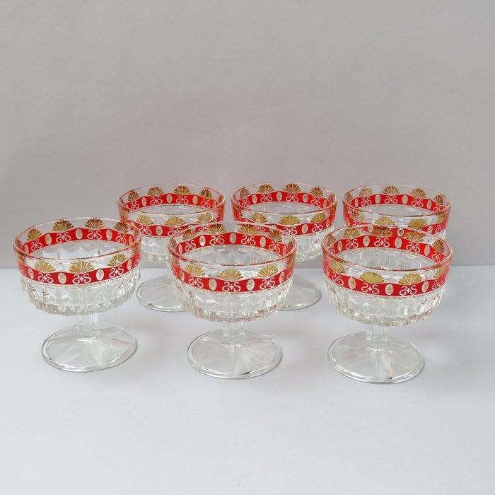 Stampi Francolino - Service de boisson pour 6 - Verre -, Antiek en Kunst, Curiosa en Brocante