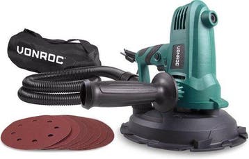 2dekans | VONROC DS501AC Schuurmachine – 750W – Ø180 mm, Doe-het-zelf en Bouw, Gereedschap | Schuurmachines, Ophalen of Verzenden