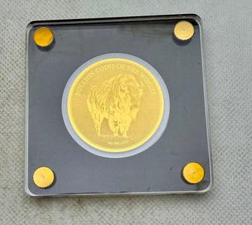 Tsjaad. 5000 Francs American Buffalo , oro 1/200 Oz (.999)
