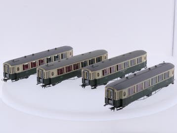 Schaal H0m Bemo 7272 134 set van 4 Pullman rijtuigen CIWL..., Ophalen of Verzenden, Overige typen