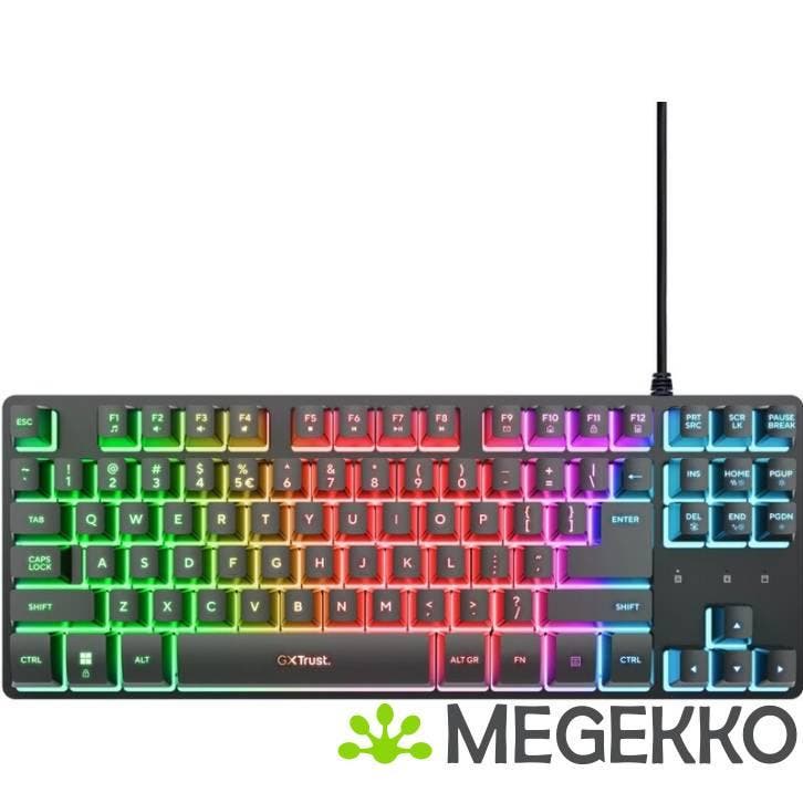 Trust GXT 833 Thado TKL Belgisch AZERTY Gaming Toetsenbord, Informatique & Logiciels, Claviers, Envoi