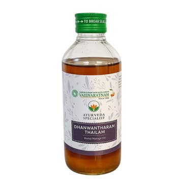 Dhanwantharam Thailam (Olie) 200 ml - Vaidyaratnam, Ophalen of Verzenden