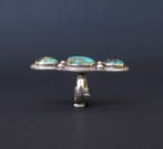 Zilver - Ring - Turkoois Nepalees, Antiek en Kunst