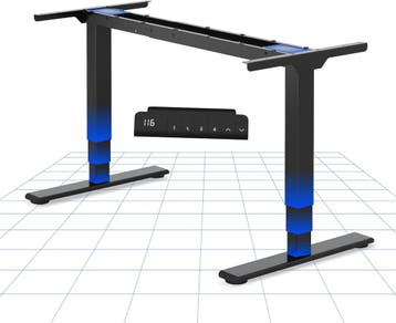 Zit sta bureau - Elektrisch - Verstelbaar - Bureauframe - Zw, Verzenden