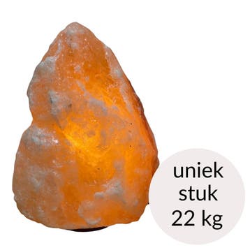 Himalaya Zoutlamp roze kleur, 22 kg – uniek stuk (incl., Ophalen of Verzenden, Nieuw