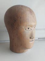 Porte-chapeaux - Bois - Visage de crétin des années 1900