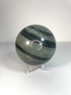 Miniatuur-Jupiter: Gepolijste jaspisbal Ø 9,2 cm met, Verzamelen