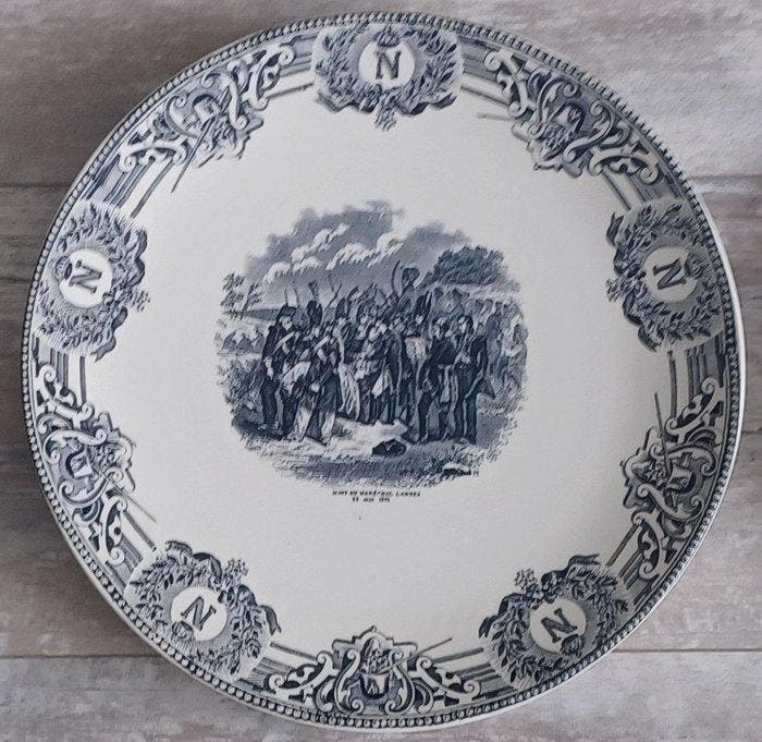 Boch - Napoleon- Borden 28 en 23 cm - Bord (10) - Porselein, Antiquités & Art, Antiquités | Verre & Cristal