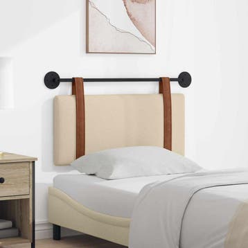 vidaXL Hangend hoofdbord Crème Antiek PU, Verzenden, Nieuw