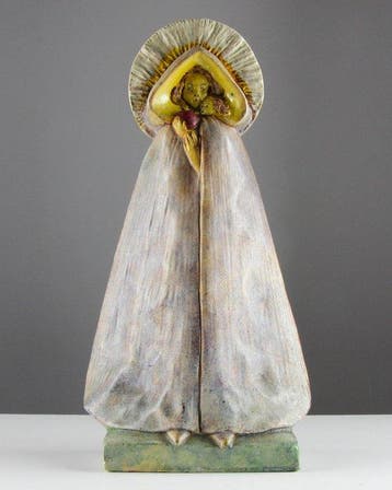 A. Noseda - Beeldje - Mary with Child - 37 cm - Vlaams