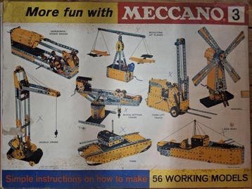 Meccano - Boîte à jouets en étain - Highway Vehicles Set 3 -, Antiek en Kunst
