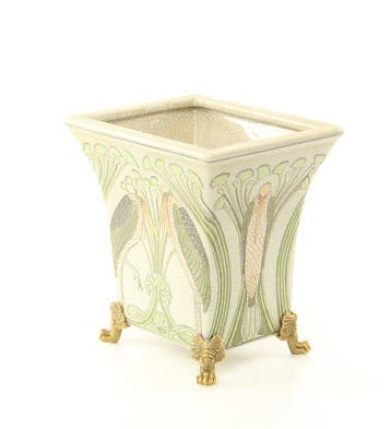 Récipient - Porcelaine, Bronze - 2010-2020 - Pot de fleurs, Antiquités & Art