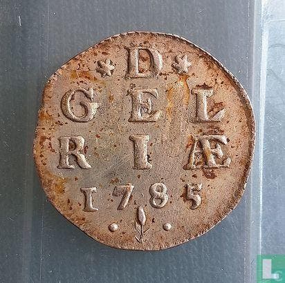 Gelderland 2 stuiver 1785 (type 2), Postzegels en Munten, Munten | Europa | Niet-Euromunten, Losse munt, Goud, Zilver, Overige landen