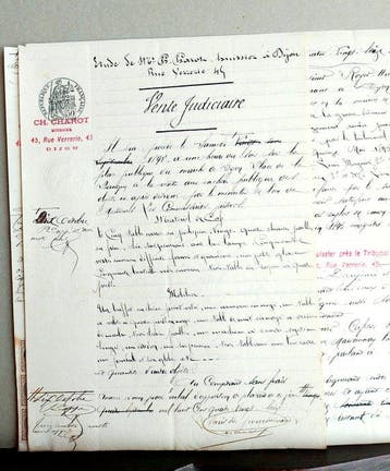 Unconnu - Lot 10 Documents manuscrits français XIX century