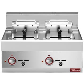 Friteuse | ALPHA 650 | Elektrisch | 10+10L | 100°C/180°C |, Verzenden