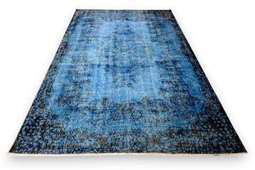 Blauwe vintage - Vloerkleed - 275 cm - 170 cm - met