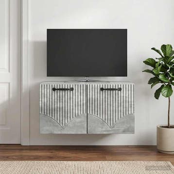 vidaXL Wandmontage TV-kast Betongrijs 59,5 x 41 x 30 cm, Verzenden, Nieuw