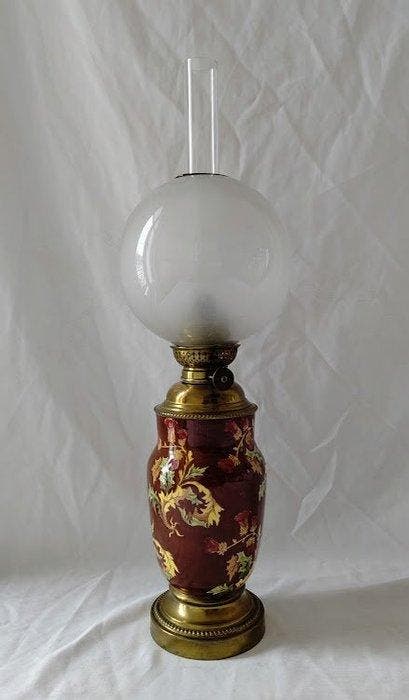 La Maladrerie Lacroix & Ferrary, - Petroleumlamp -, Antiquités & Art, Curiosités & Brocante
