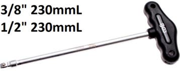 Bgs Technic T-sleutel with 3/8 tilt vierkante drive (wobble), Verzenden, Nieuw