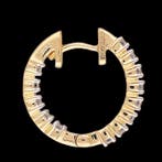 Boucles doreilles cerceau - 18 carats Or jaune - 0.72ct.