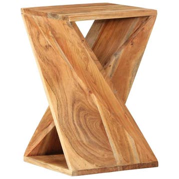 vidaXL Bijzettafel 35x35x55 cm massief acaciahout, Verzenden, Nieuw