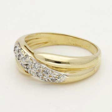 Bague - 18 carats Or jaune Diamant (Naturelle), Bijoux, Sacs & Beauté